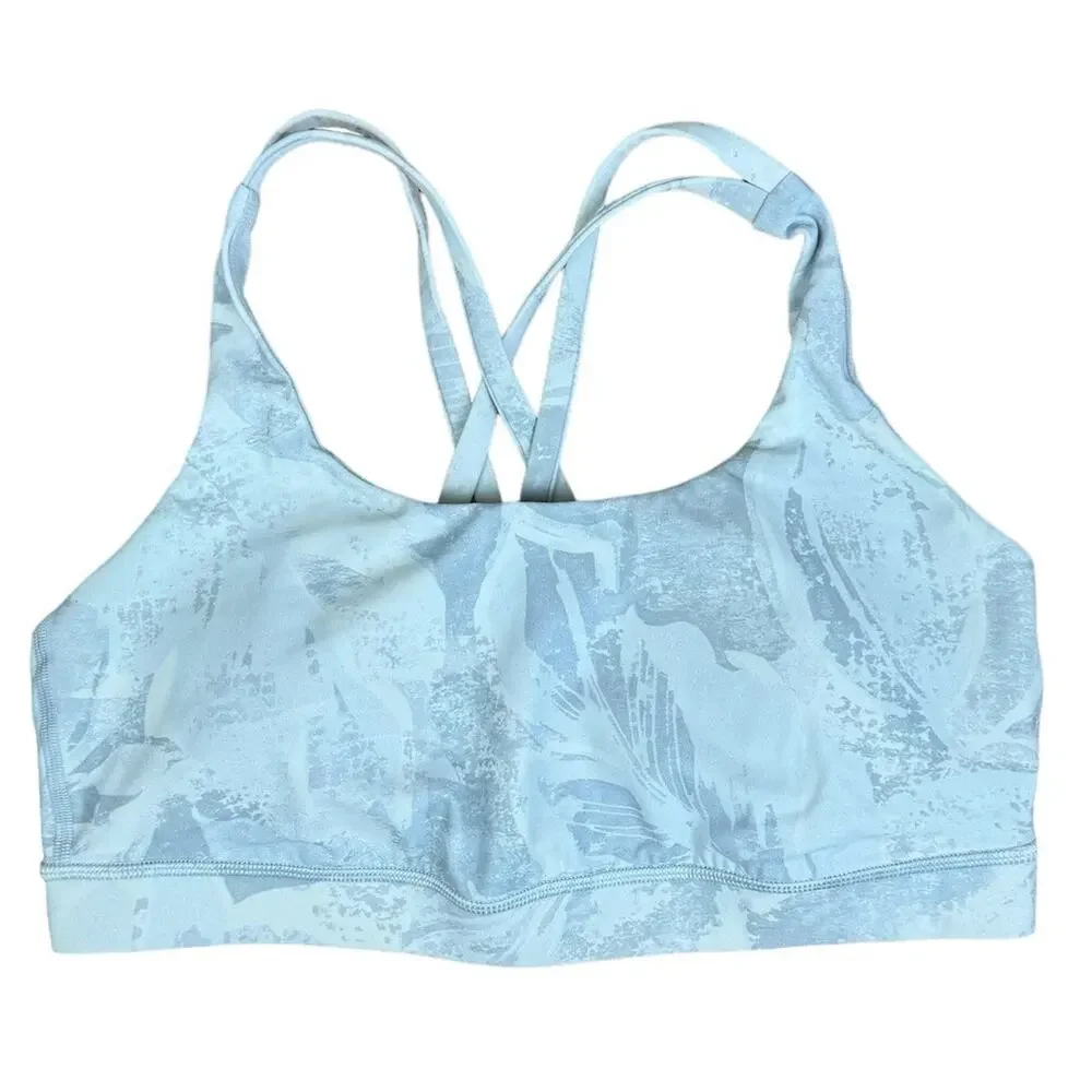 Lululemon Energy Sports Bra Tropical Shadow Starlight Multi Sz 10